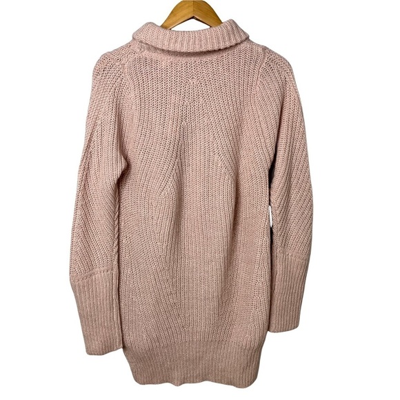 New Balance Cozy Pullover Sweater Knit Pink Turtleneck Size Medium WT73451 - Picture 5 of 14